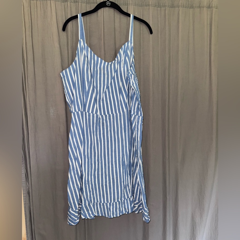 Old Navy Blue and White Striped Dress